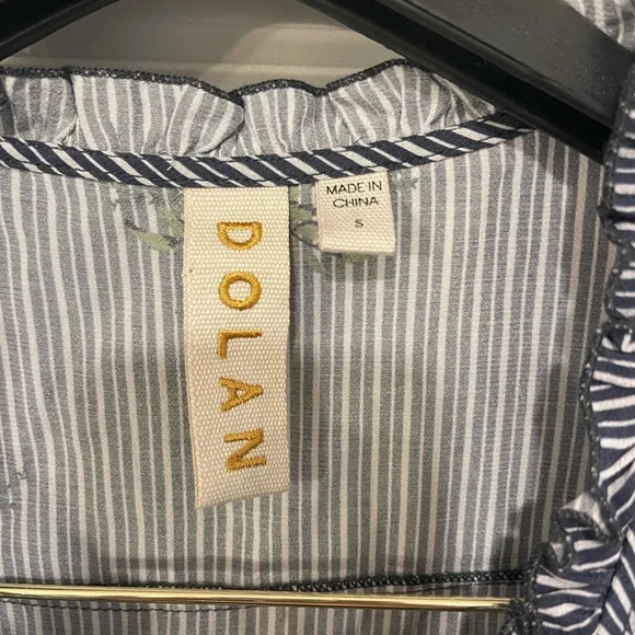 Dolan Stella Embroidered Blouse Small - Picture 5 of 9